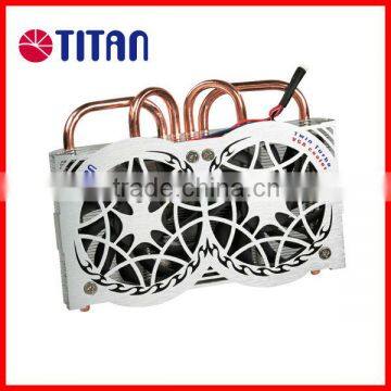 VGA Cooler with double fans and 4 pc heatpipe