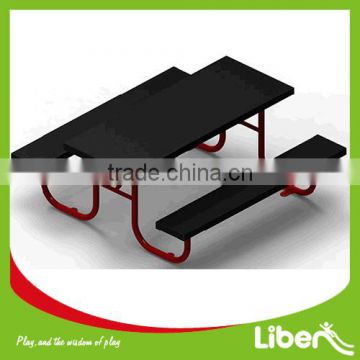 Steel Sheet Made rectangular Shape Park Bench Garden Chair with Table first supplier