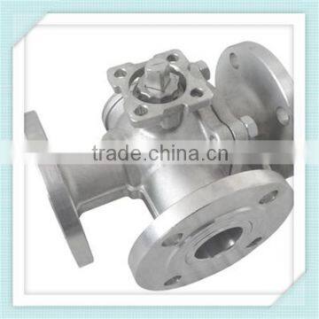 Zhitai 3 Way Flanged End Ball Valve