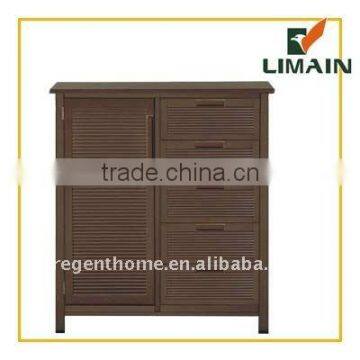 wooden 5 drawers cabinet with door