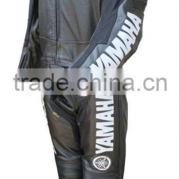 Yamaha Motorcycle Racing Suit Leather Suit 2 Pc