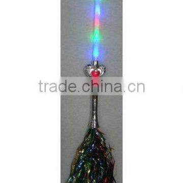 LED Flashing Electroplating Peach Mandrel with Ribbon