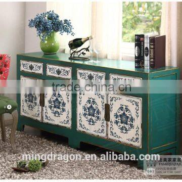 Antique Oriental Furniture-Tibetan Antique Painted Cabinet photo-3