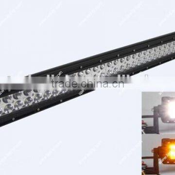 300W 52" Amber and White LED Work Light Bar Offroad LED Spot Light Bar LED Driving Light Bars