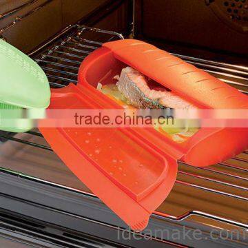 Silicone Steamer For Microwave As Seen On TV 2013 Suitable in Kitchenware