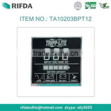 Negative TN 7 segment programmable lcd display 3 digits