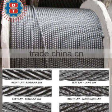 1*19 1*7 Steel Wire Rope for OEM