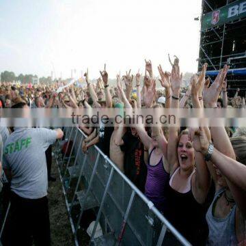 aluminum road barricade crowd control barrier for concert