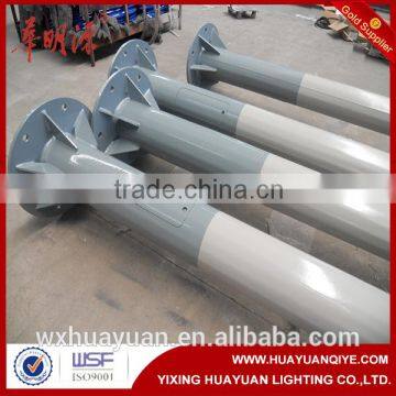 Steel round column street lighting pole