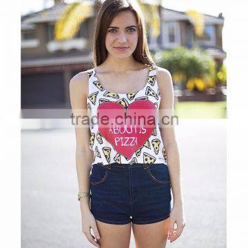 chinese supplier ready stock fashion design women summer sport custom tank top manufacturer