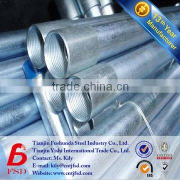 BS1387 Threaded Galvanized Pipe 3 inch Pipe Factory