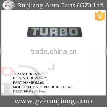 truck mark for Volvo F10-12 FL7-10 truck body parts