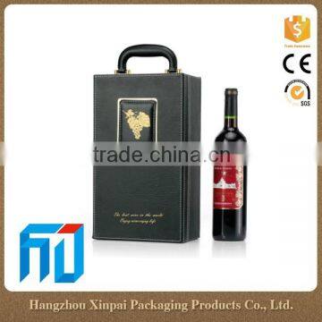 Christmas leather gift boxes for wine glasses packaging