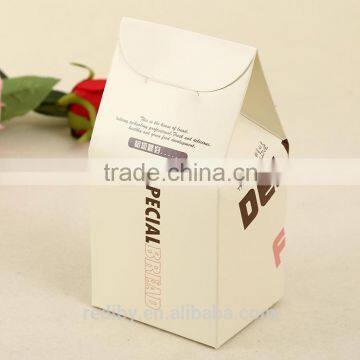 Custom Logo Printing Lovely Design Folding Foldable Kraft Takeaway Packaging Paper Bread Cake Food Box With PVC Window photo-3
