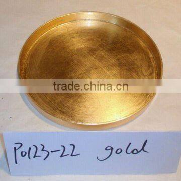 Gold plastic tray