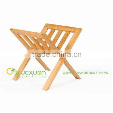 Hot selling bamboo newspaper rack with the good quality from vietnam