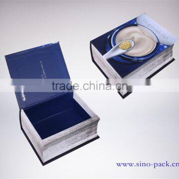 Luxury fake book storage packaging box decorative cardboard box