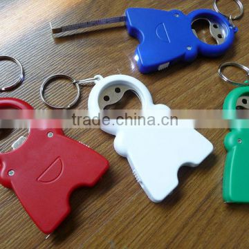 Human Body shape plastic bottle opener keychain