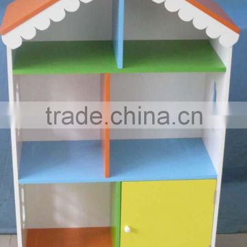 Kids Wooden Dollhouse Bookcase