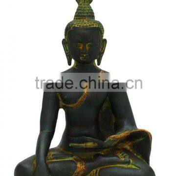 Brass Sitting Buddha 11"