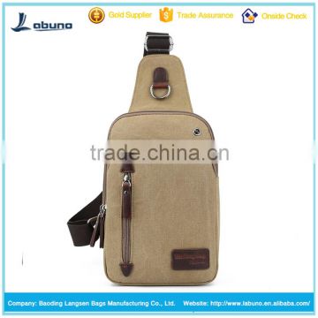 2016 Single shoulder canvas cheap price Highly quality design backpack