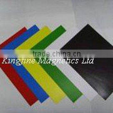 Magnet sheet wholesale; Flexible magnetic sheet with PCV; Rubber color PVC sheet;