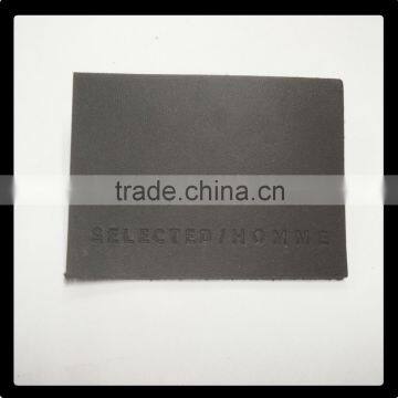 China Factory Custom Any Color Embossed PU Leather Patch