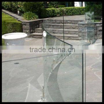 3mm-19mm frameless tempered glass fence