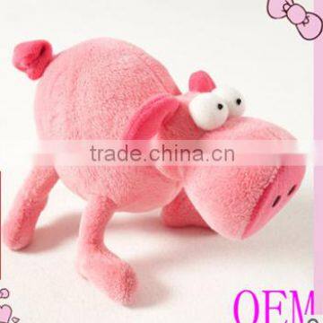 promotional new customer designed stuffed plush cute pink baby piggy