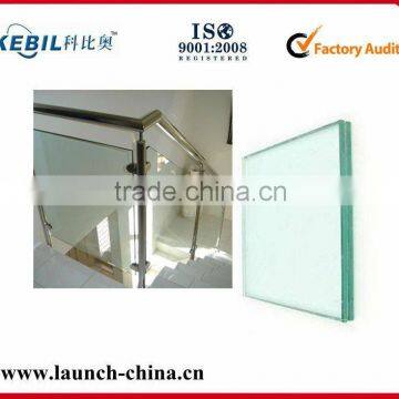 Tempered glass for staircase design