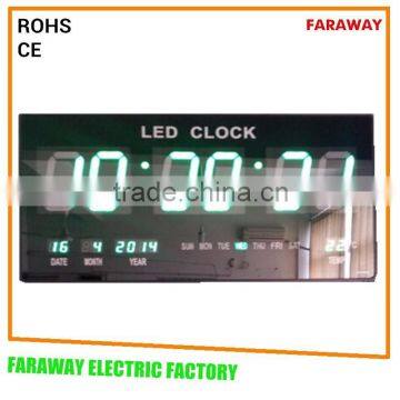 3" green led digital clock with temperature for shops, warehouse,bus station,office,supermarket