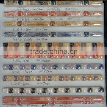 luster border/glass border with shiny