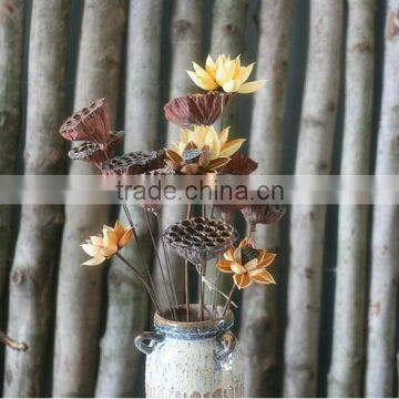 New Artificial Water Lily Home and Garden Decoration Garden Decoration Natural Dried Lotus Artificial Flowers photo-2