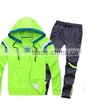 Tricot material traiining performance sports tracksuit