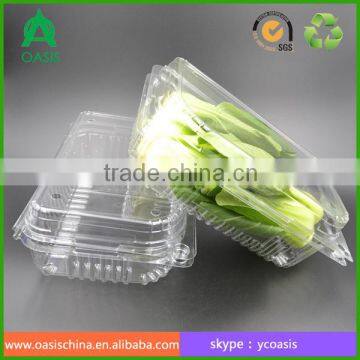 Transparent vegetable packing boxes