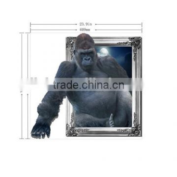 Creative 3D Kingkong Wall Painting