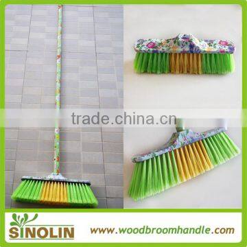 SINOLIN plastic broom with Eucalyptus wood handle