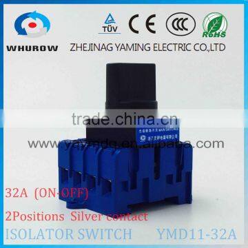 Isolator switch YMD11-32A 4Phase load break switch universal power cut off switch changeover cam switch sliver contacts