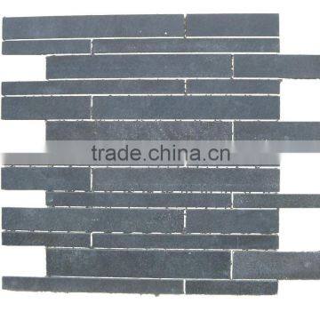 Black Basalt Mosaic Tile Black Subway Tile