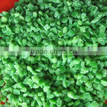 IQF frozen Green pepper strips and dice with BRC certificate