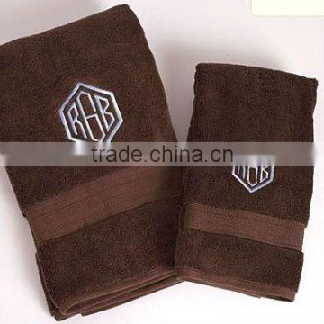 Brown wholesale bath towel hammam towels 100 cotton fabric