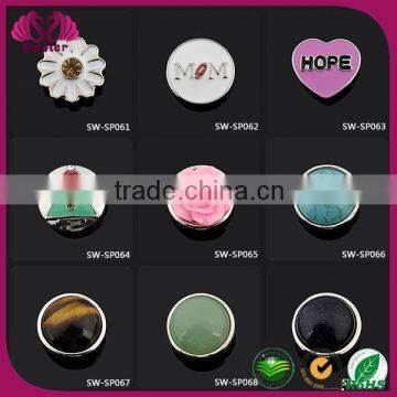 2015 fashion jewelry button wholesale zinc alloy snap button for jewelry garment