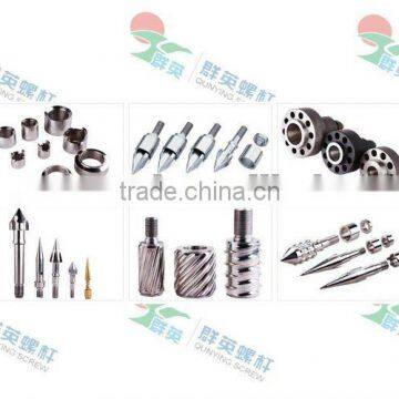 screw tip / flange / cooling ring parts for injection screw and barrel