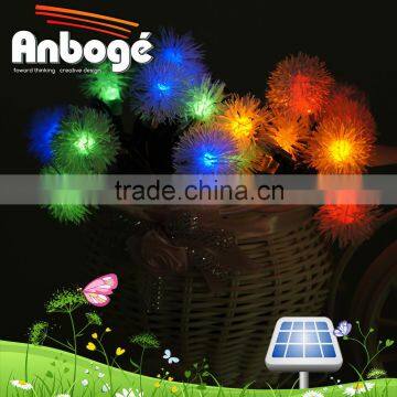 NEW 2015 Solar patio string lights 50Led Chuzzle Solar Fairy String Lights Outdoor Gardens Christmas Party decoration