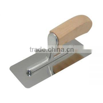 Venetian Trowel, Stainless Steel Trowel, Natural Wooden Handle Unlacquered