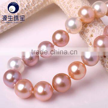 Mix Color Round Shape Freshwater Pearl Pearl Bracelet Jewelry