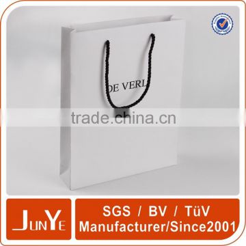 foldable paper shopping bag brand name with handle rope