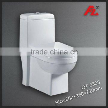 Ceramic siphonic one piece cheap toilet, bathroom toilet pos