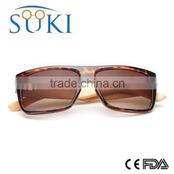 Wooden Temple Sunglasses Cheap Plastic Frame Wooden Glasses Dark Lens Sunglasses photo-2