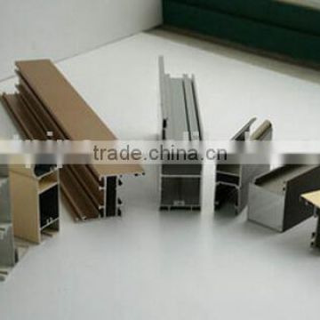 aluminium door extrusions aluminium heavy door in wood grain surface treatment